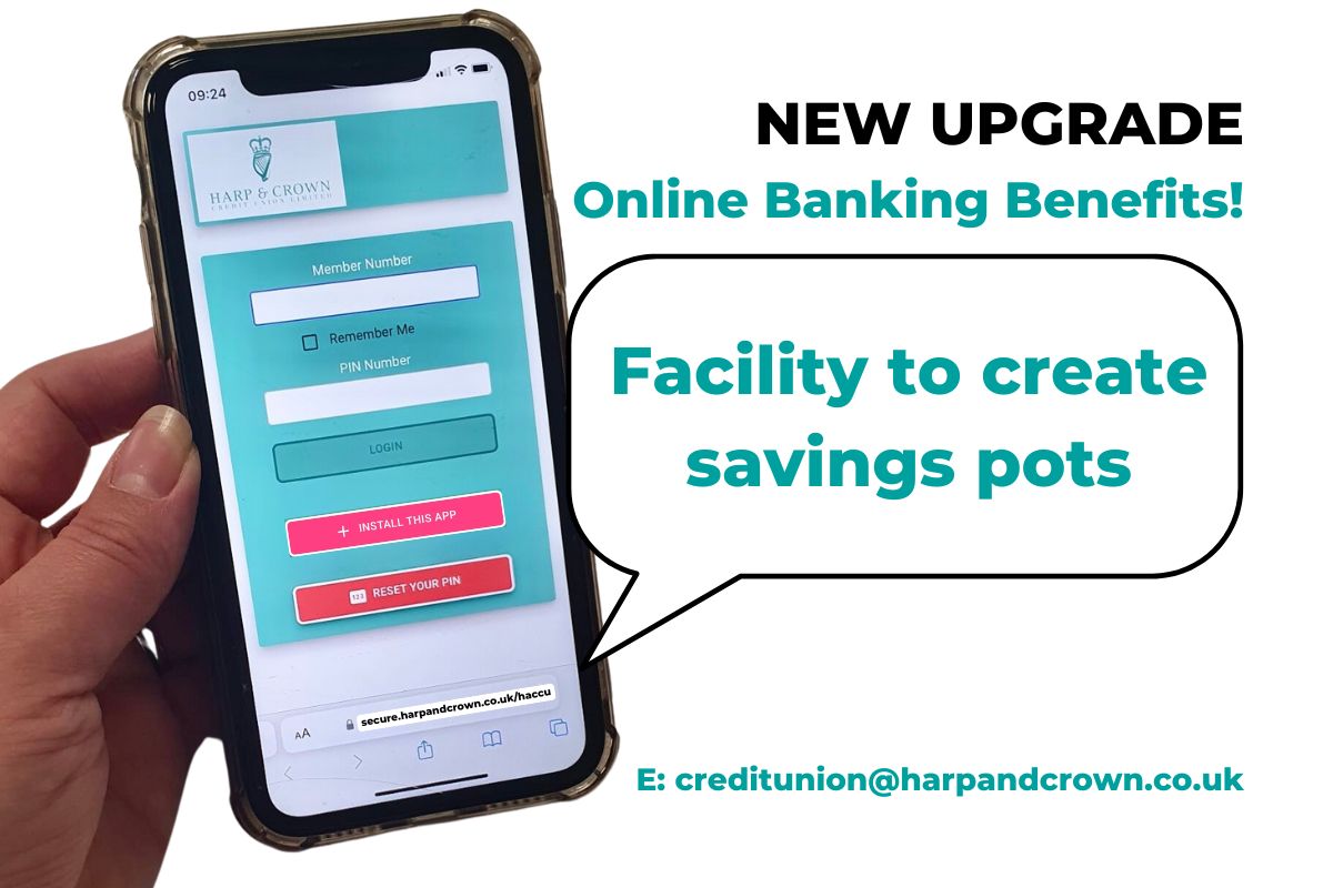 Create savings pots online