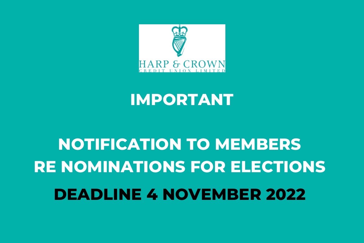 Reminder re Nominations for Elections