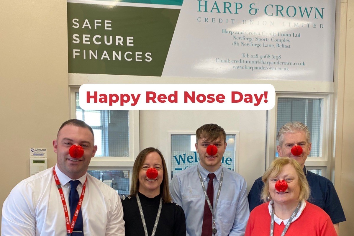 Red Nose Day 2023 Credit Union news news Harp and Crown Credit