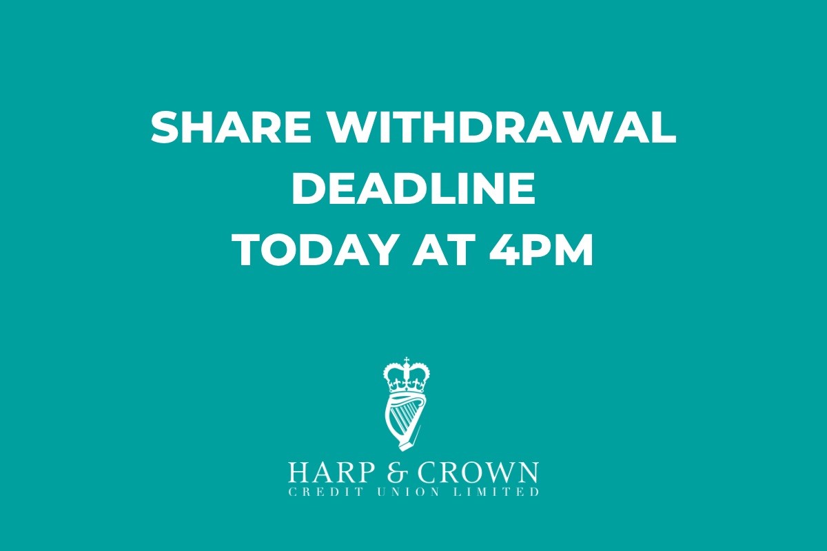 Share withdrawal by 4pm